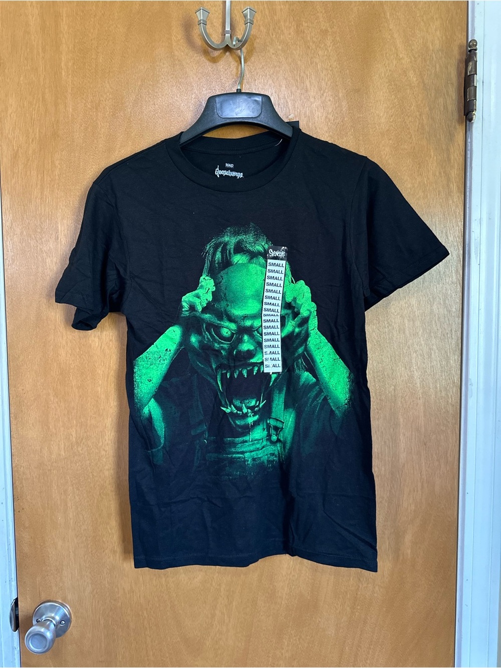 Spencer's Black Tee with Green Monster Graphic
